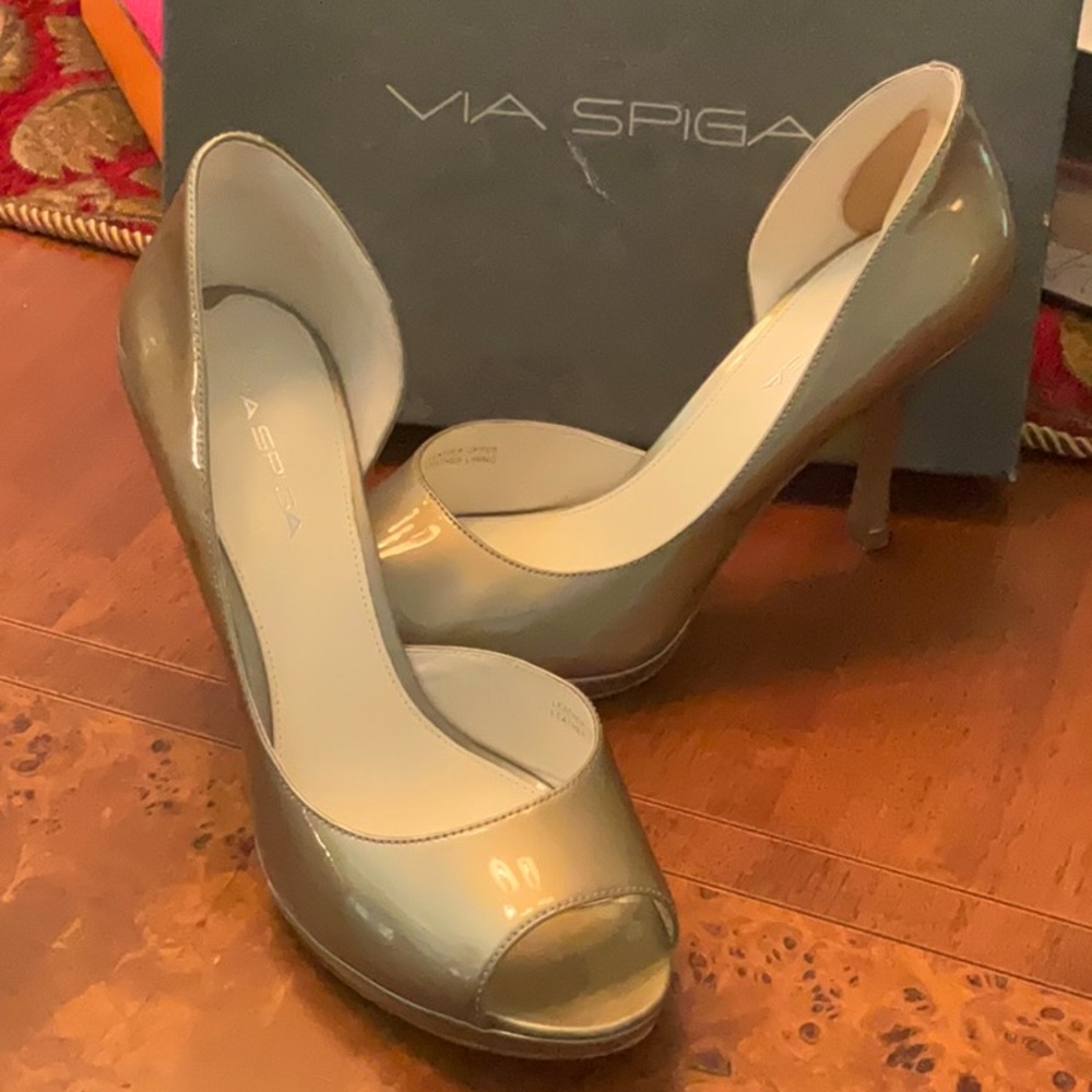 Via Spiga D’Orsay Platinum Pump